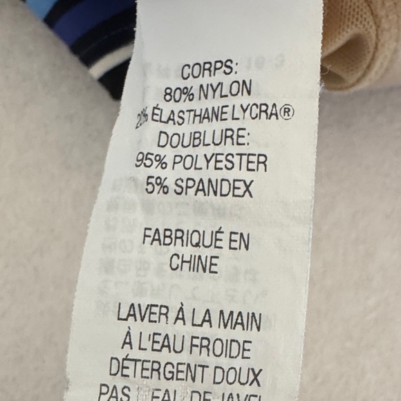 L.L. Bean Blue Striped Swim Tankini - Picture 3 of 5